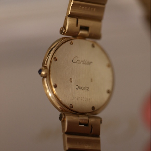 Cartier Santos Ronde yellow gold watch - Picture 5 of 16